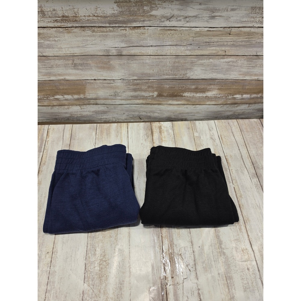 Huntington Ridge Vintage Stirrup Pants Set Navy Black Medium Made in USA 4256